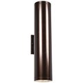 Access Lighting Sandpiper, BiDirectional Outdoor LED Wall Mount, Bronze Finish, Frosted Glass 20035LEDMG-BRZ/FST